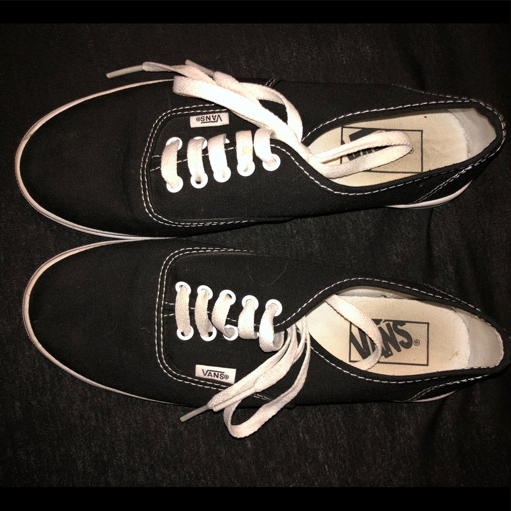 Black Vans never worn